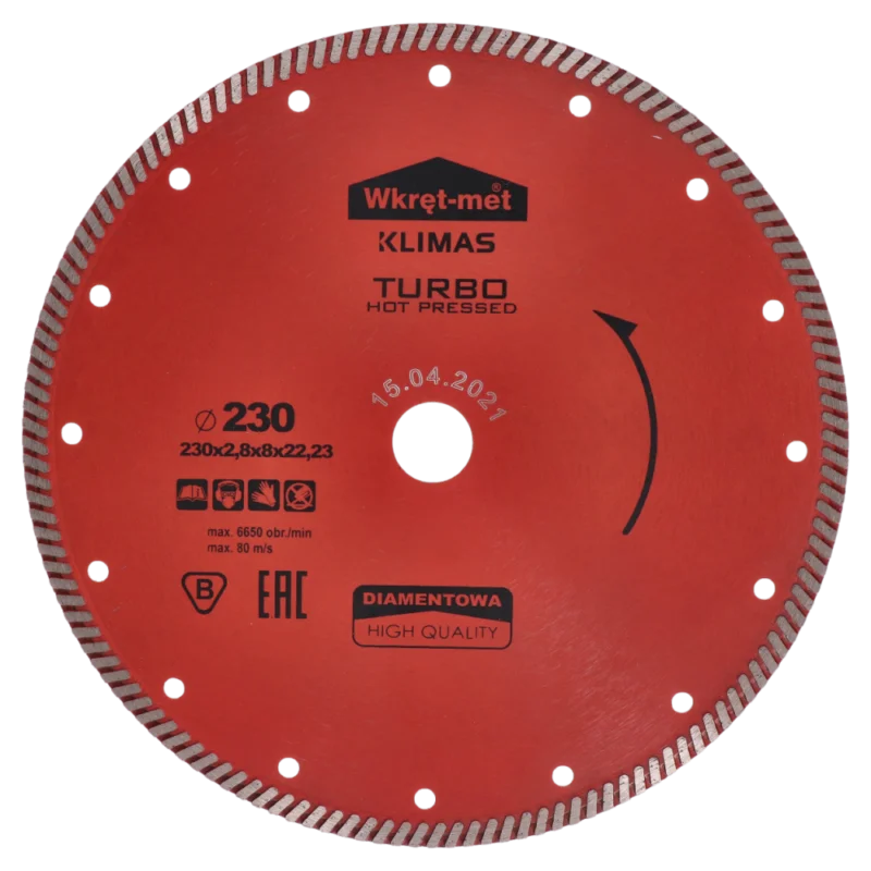 Cenová Bomba Profesionální Turbo diamantový kotouč lisovaný za tepla 230x2.6x22