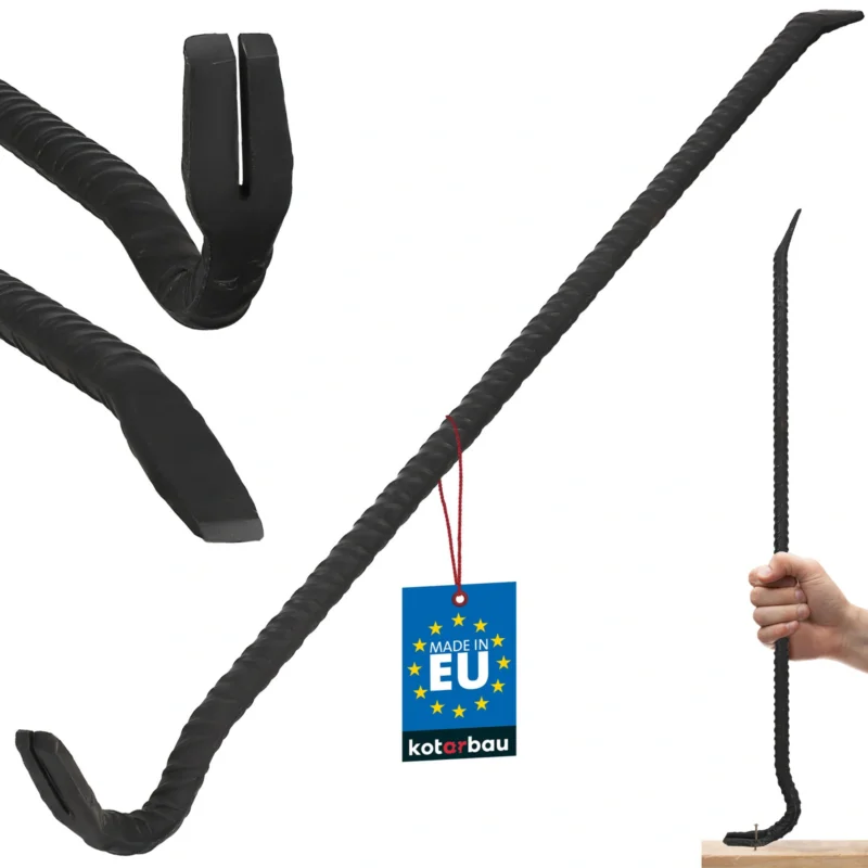 Páčidlo kované rebrované stavebné zahnuté obojstranné 90 cm Časově Omezené