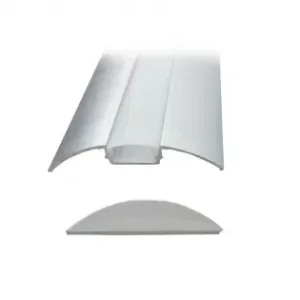 Zlevněný Solight hliníkový profil pro LED pásky plochý, 53x9mm, mléčný difuzor, 1m