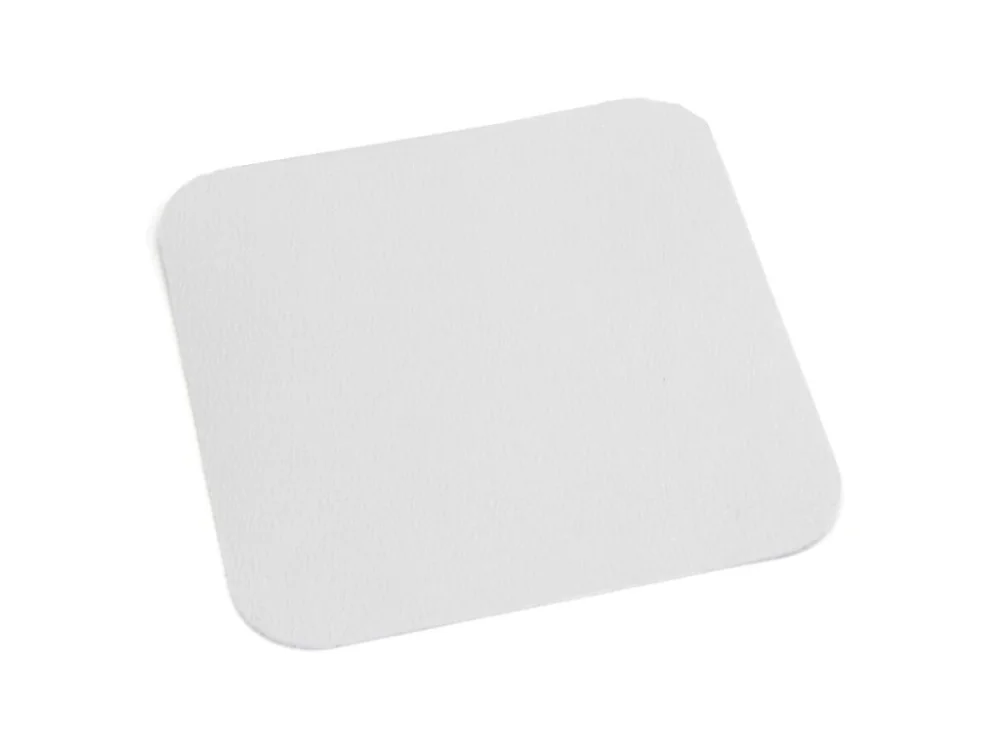 Tovární Cena Bílá plastová voděodolná protiskluzová páska (dlaždice) FLOMA Aqua-Safe - 14 x 14 cm tloušťka 0,7 mm