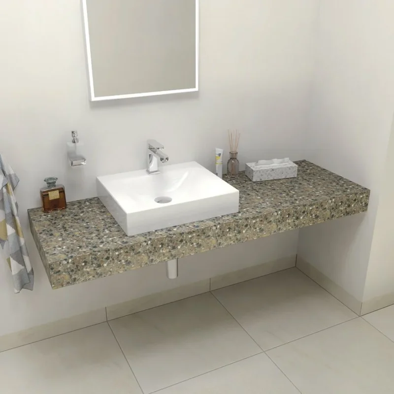 Sapho Tailor Rockstone Deska 140x50 Cm, Provedení Límce L Vysoce Kvalitní
