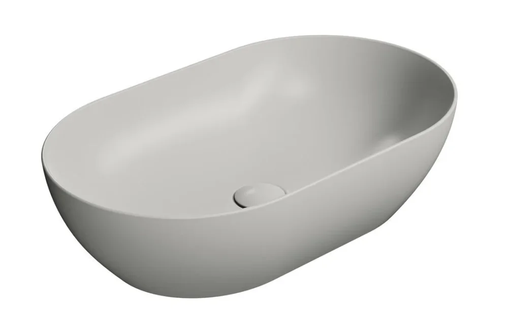Výprodej Gsi Pura Keramické Umyvadlo Na Desku 60x37cm, Cenere Mat