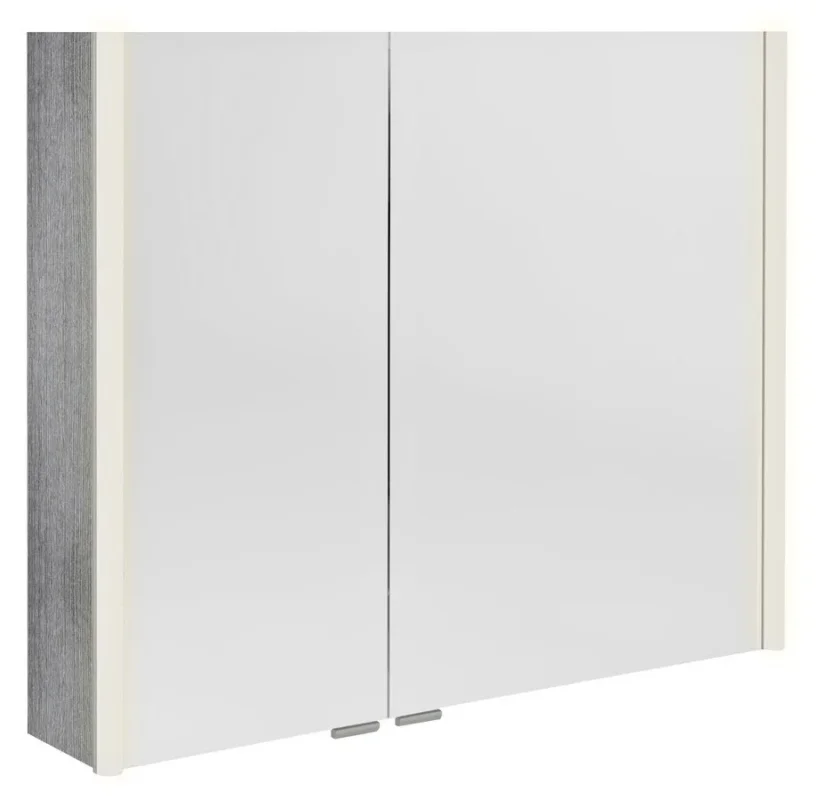 Sapho Alix Galerka S Led Osvětlením 86x70x17,5cm, Dub Stříbrný Rychlé Dodání